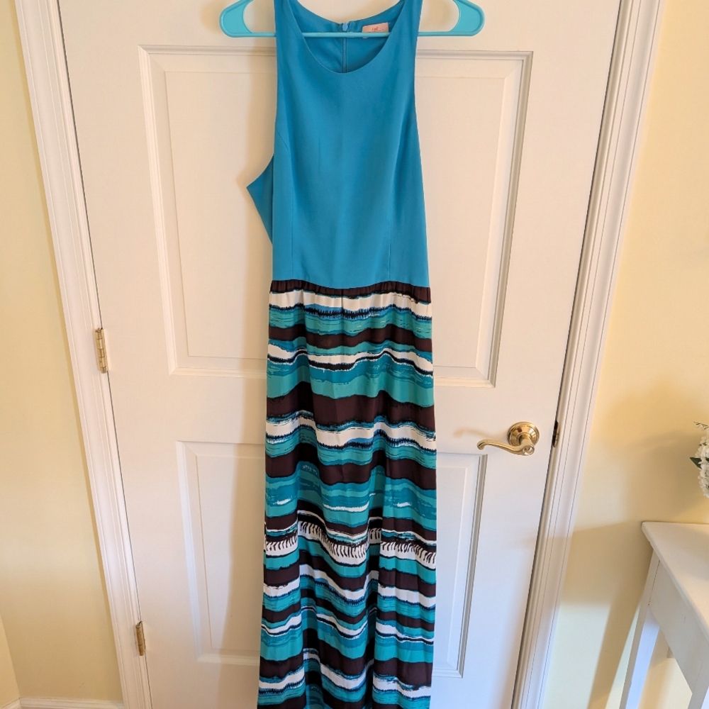 Anthropologie Nell Couture Striped Maxi Dress